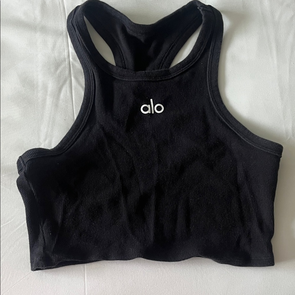 ALO Yoga Black Crop Top